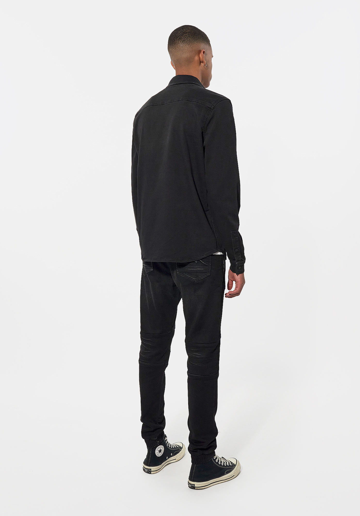 Chemise en jean noir Homme Toni Kaporal