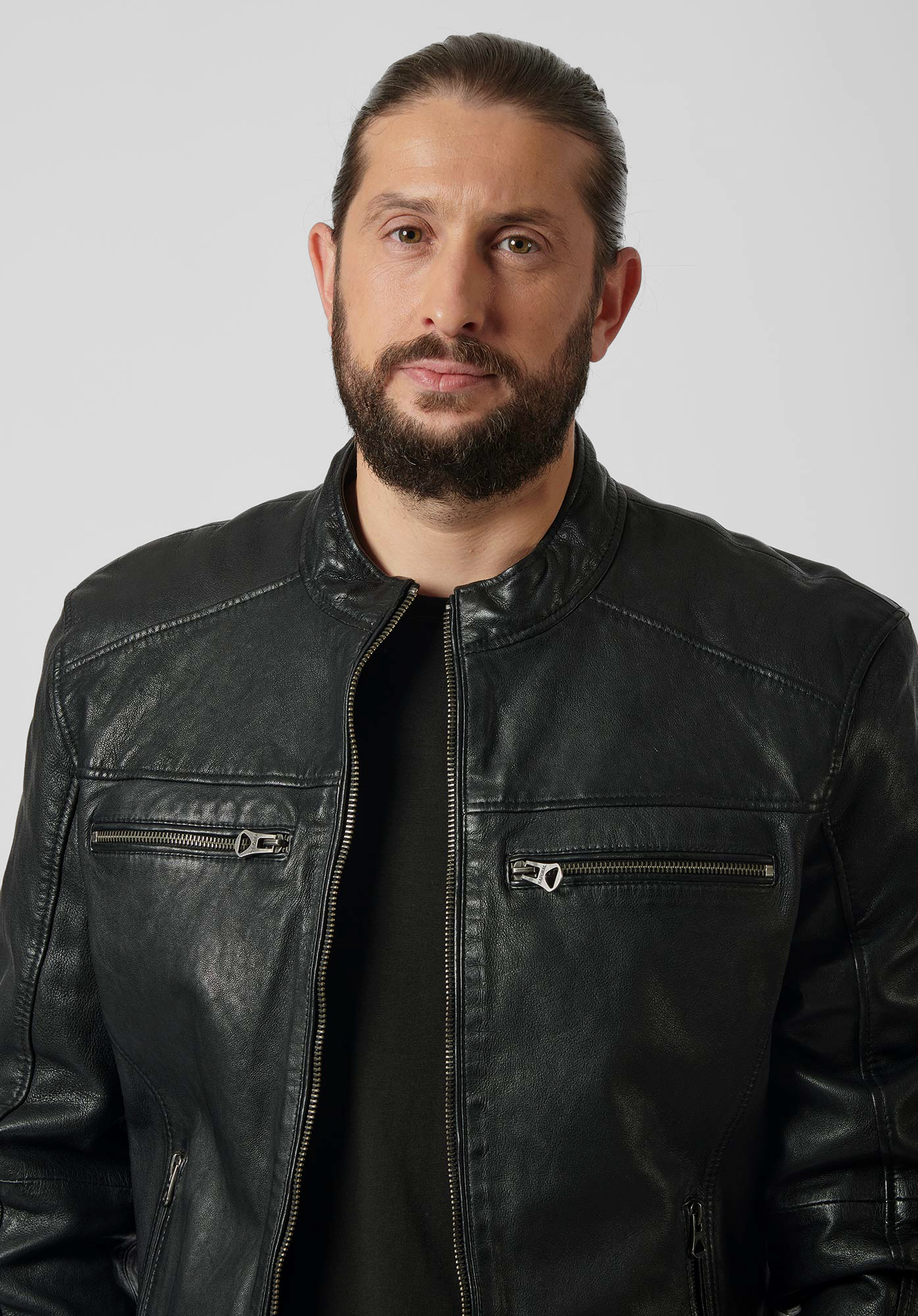 Veste kaporal cuir outlet