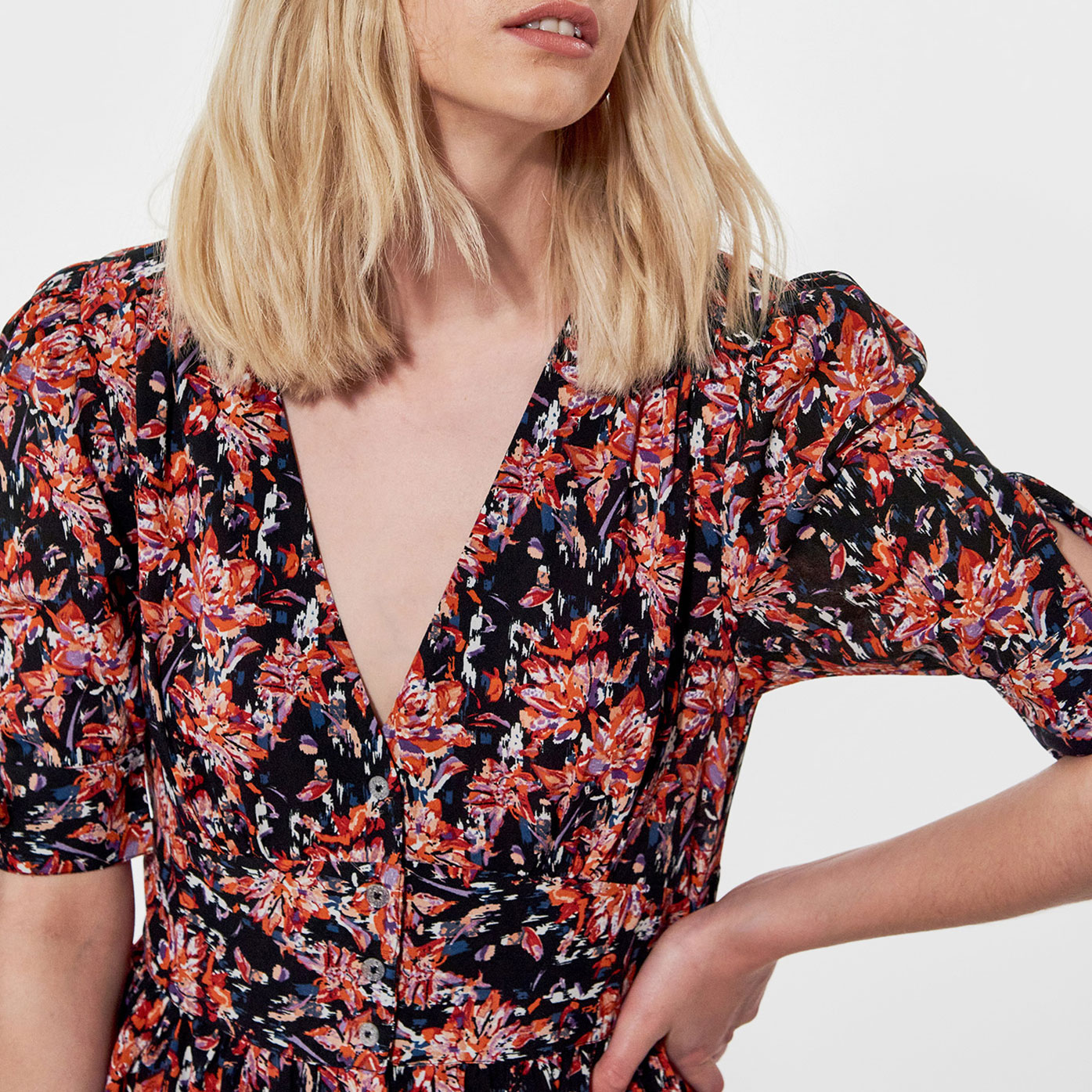 Robe longue regular Femme fleurie Valy Kaporal