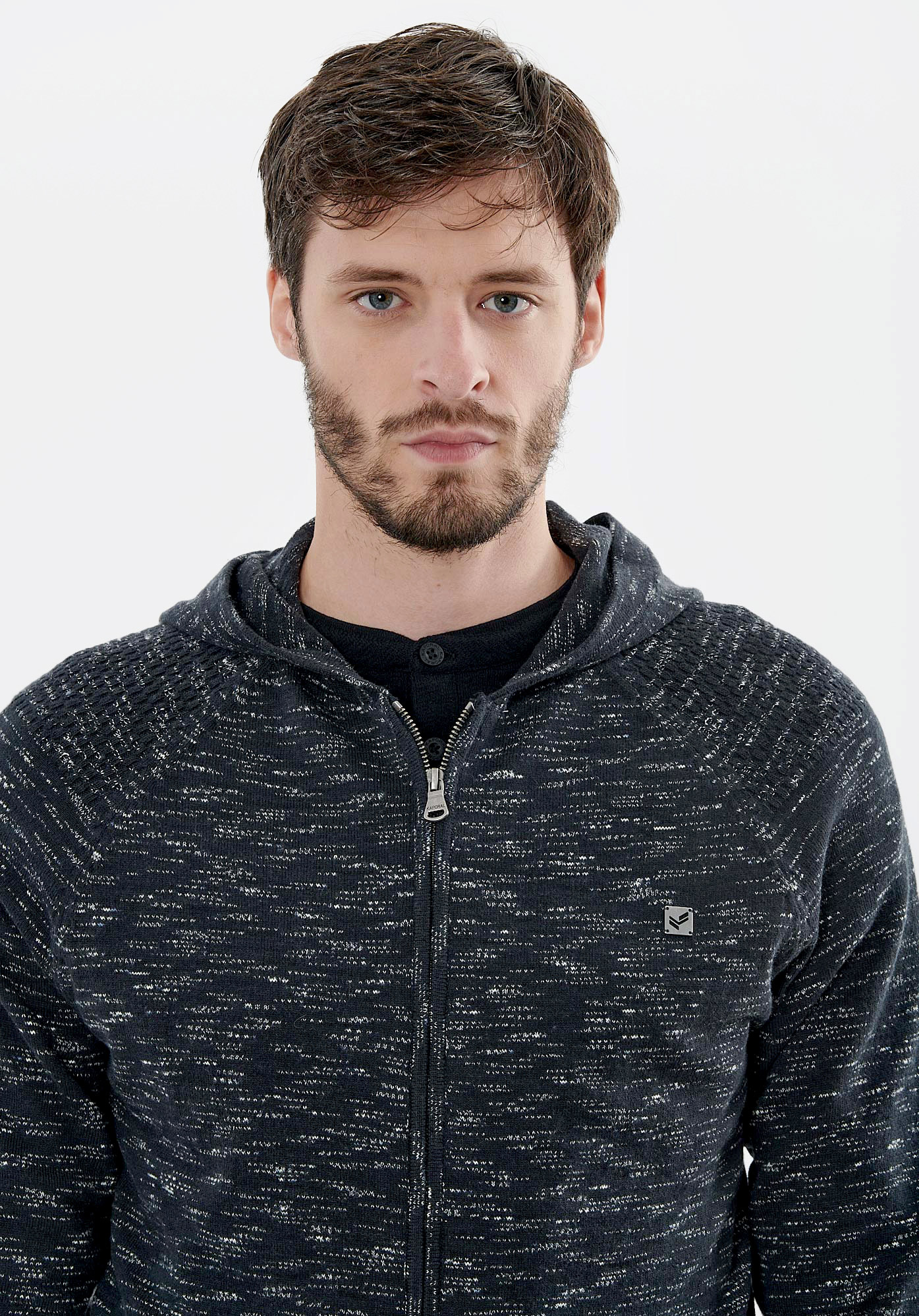 Gilet bleu marine et blanc Homme Veer Kaporal