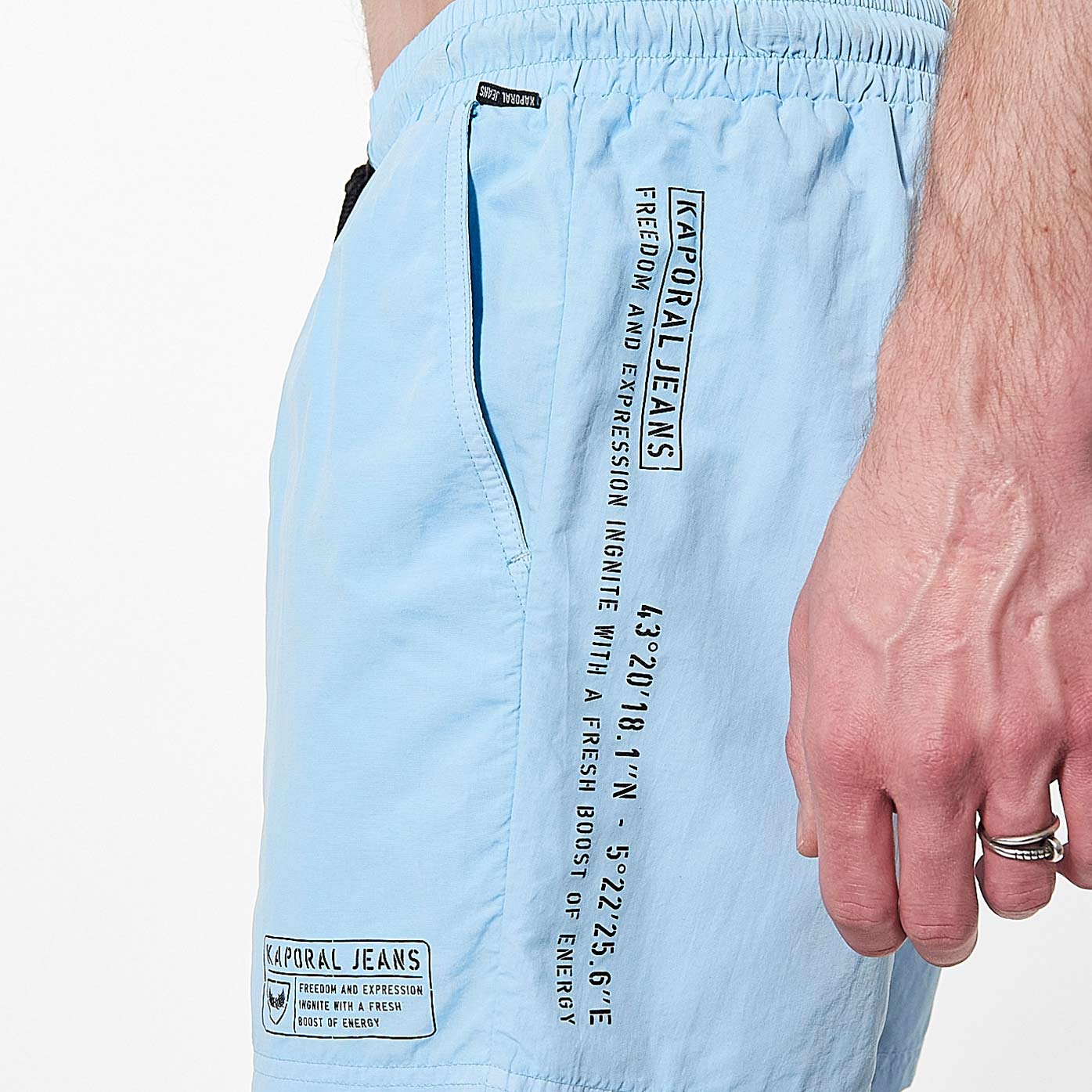 Maillot de bain bleu Homme Vivek Kaporal