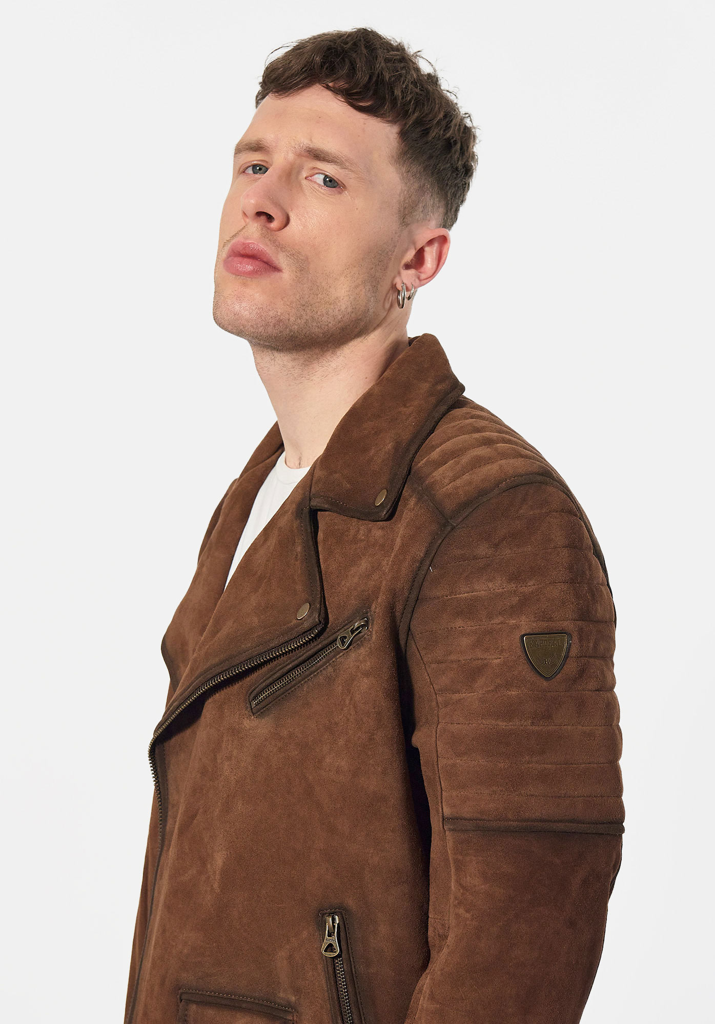 Veste en cuir marron Vlora Kaporal