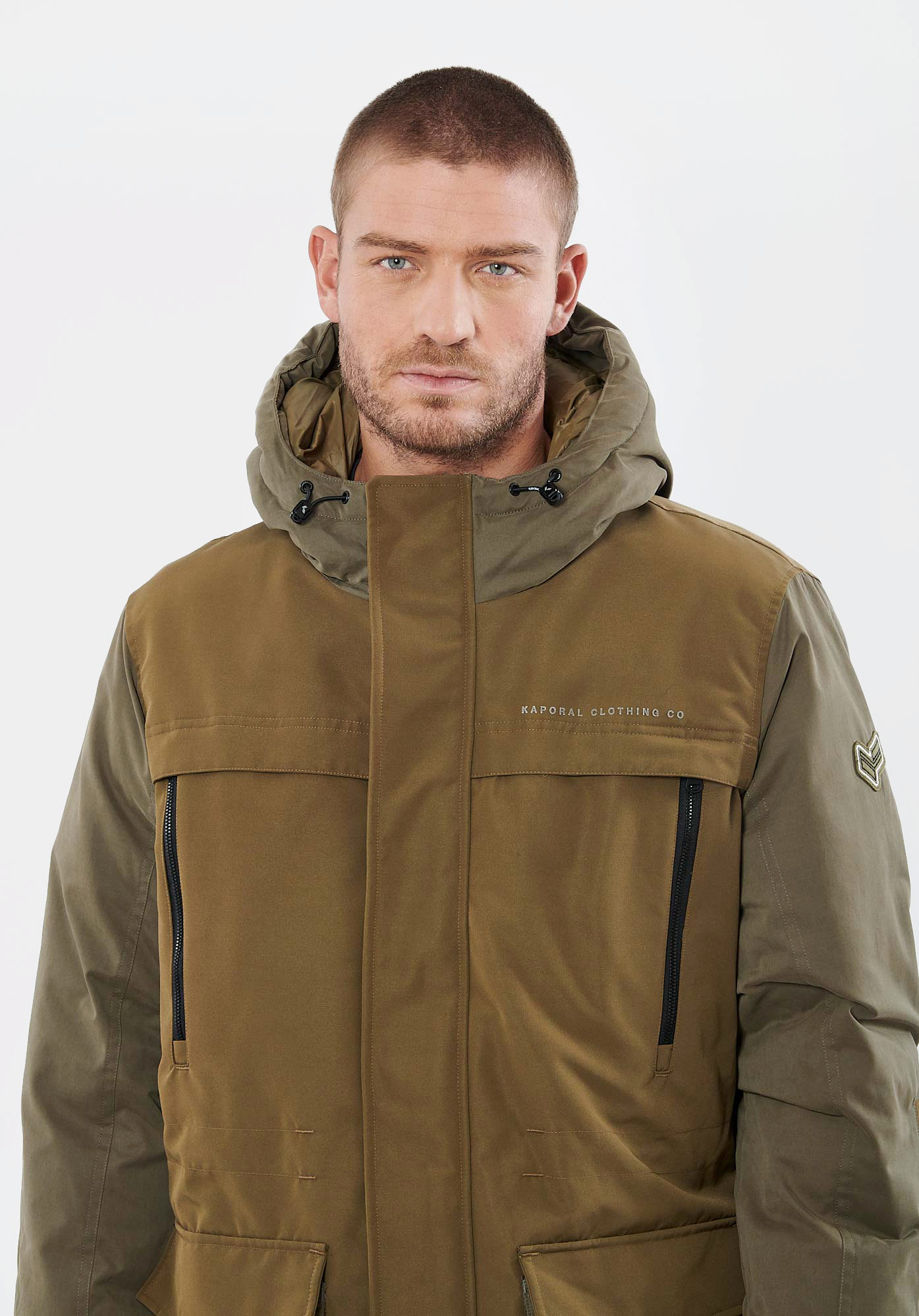 Parka kaki homme Vohak Kaporal
