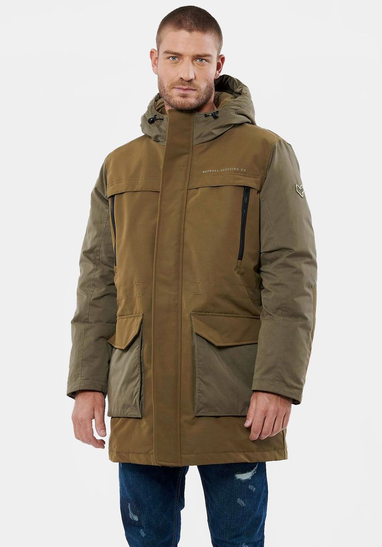 Acheter Manteaux d'hiver pour hommes, veste longue et chaude avec capuche,  Parka matelassée décontractée, coupe-vent, manteau polaire épais pour hommes