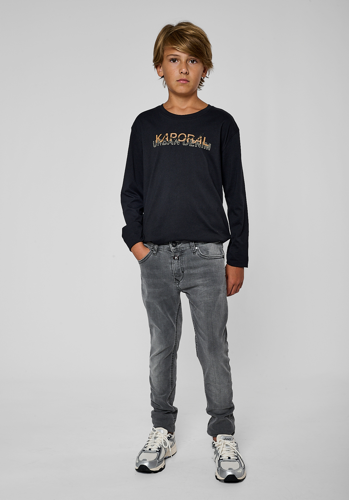 Jean skinny gris Garcon Voz Kaporal