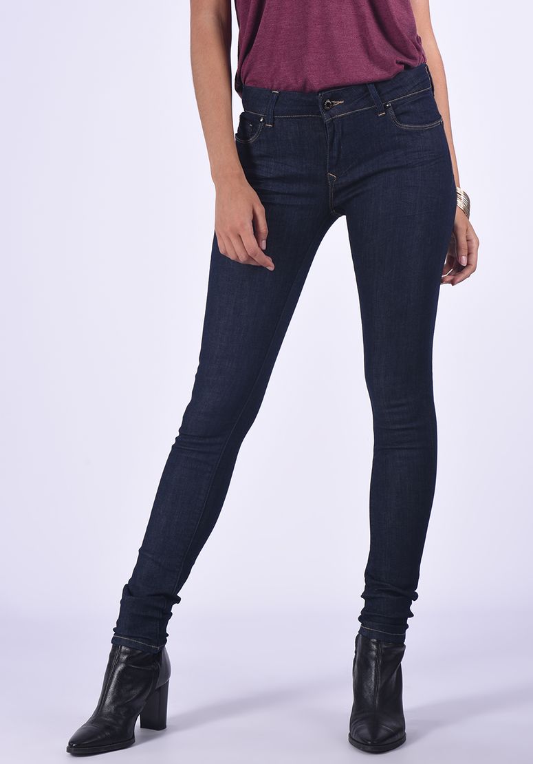 KAPORAL Jeans skinny de couleur bleu en soldes pas cher 2157786-bleu00 -  Modz