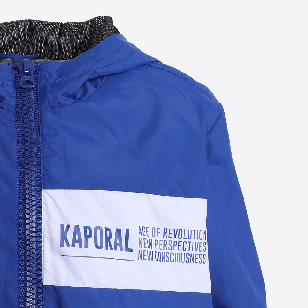Veste coupe vent r gular bleu Gar on Myck Kaporal