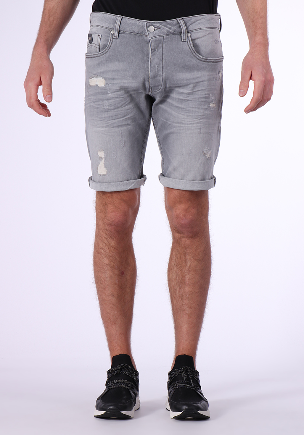 mens faded jean shorts