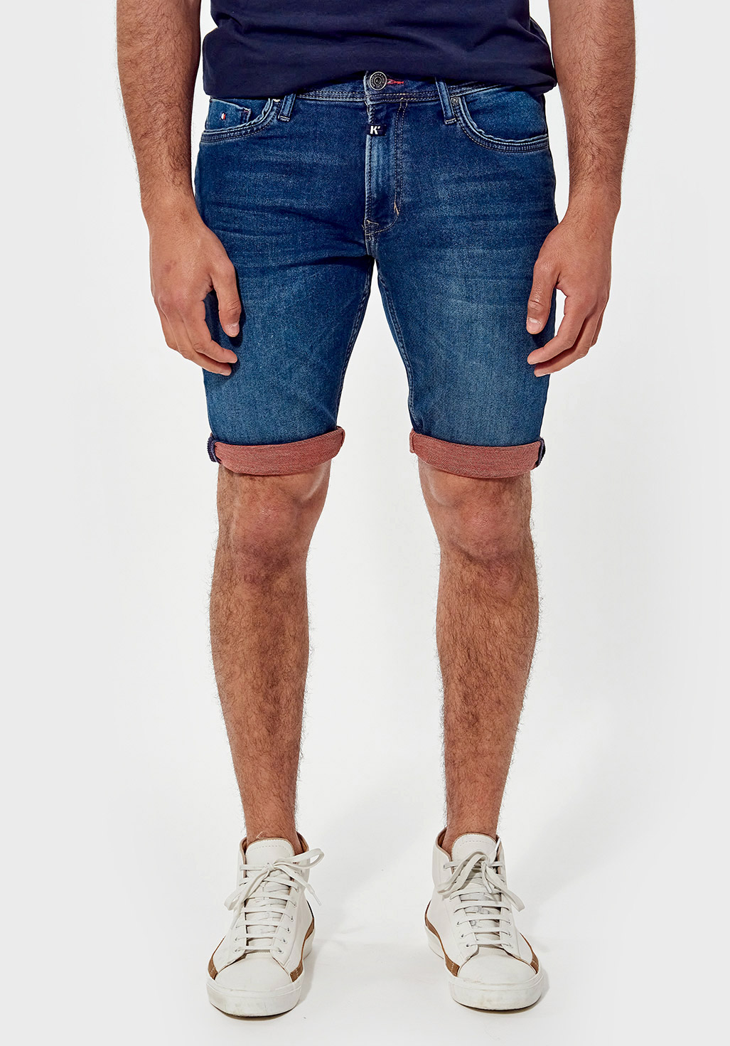 mens faded jean shorts